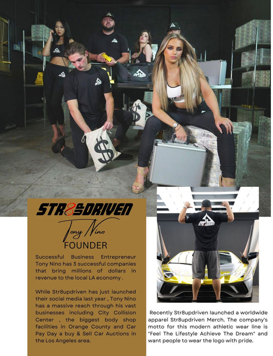 STR8UPDRIVEN LAUNCHES NEW APPAREL LINE
